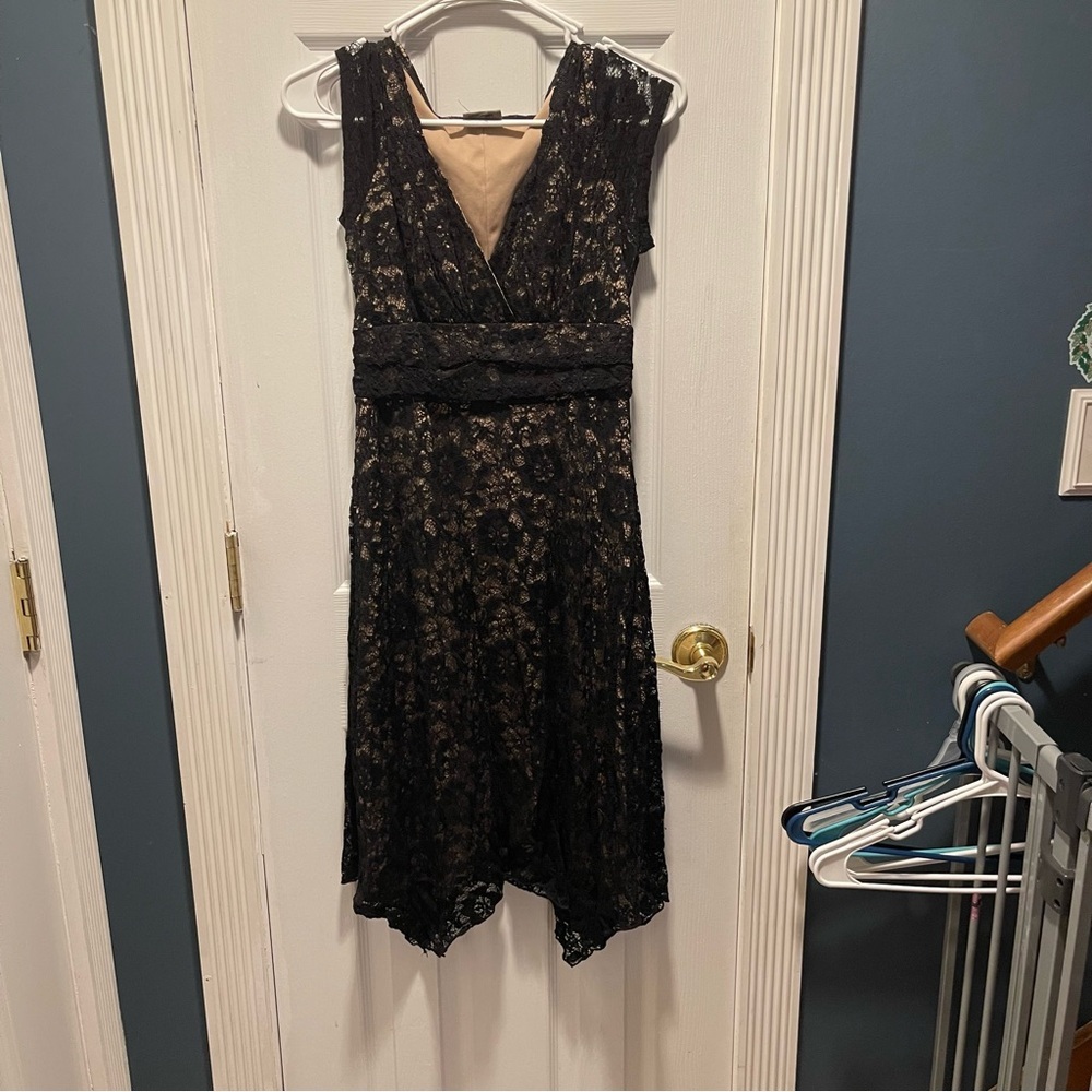🪩 Black Lace Cocktail Dress |Brand: Decoded | Size Small